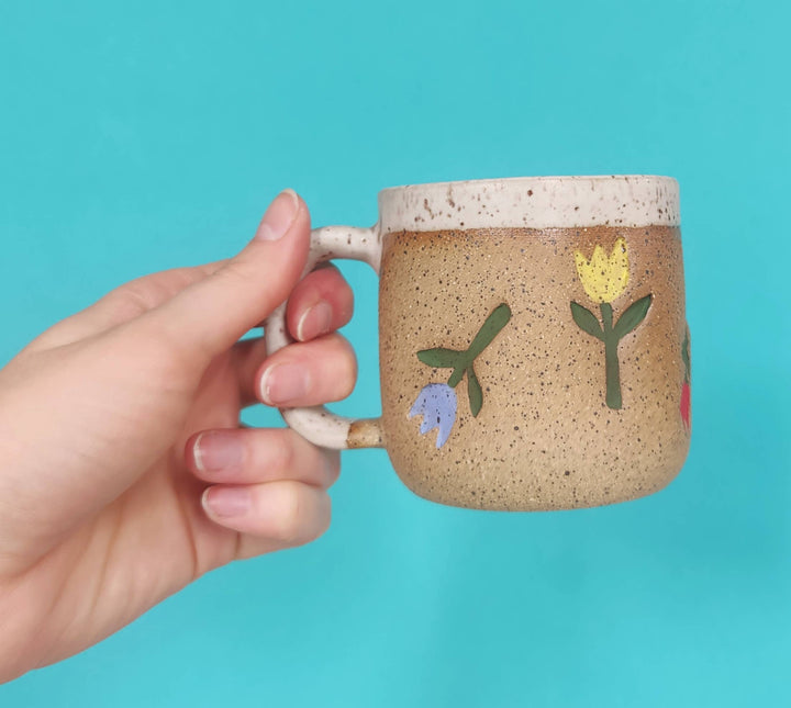 Handmade Tulip Ceramic Mug