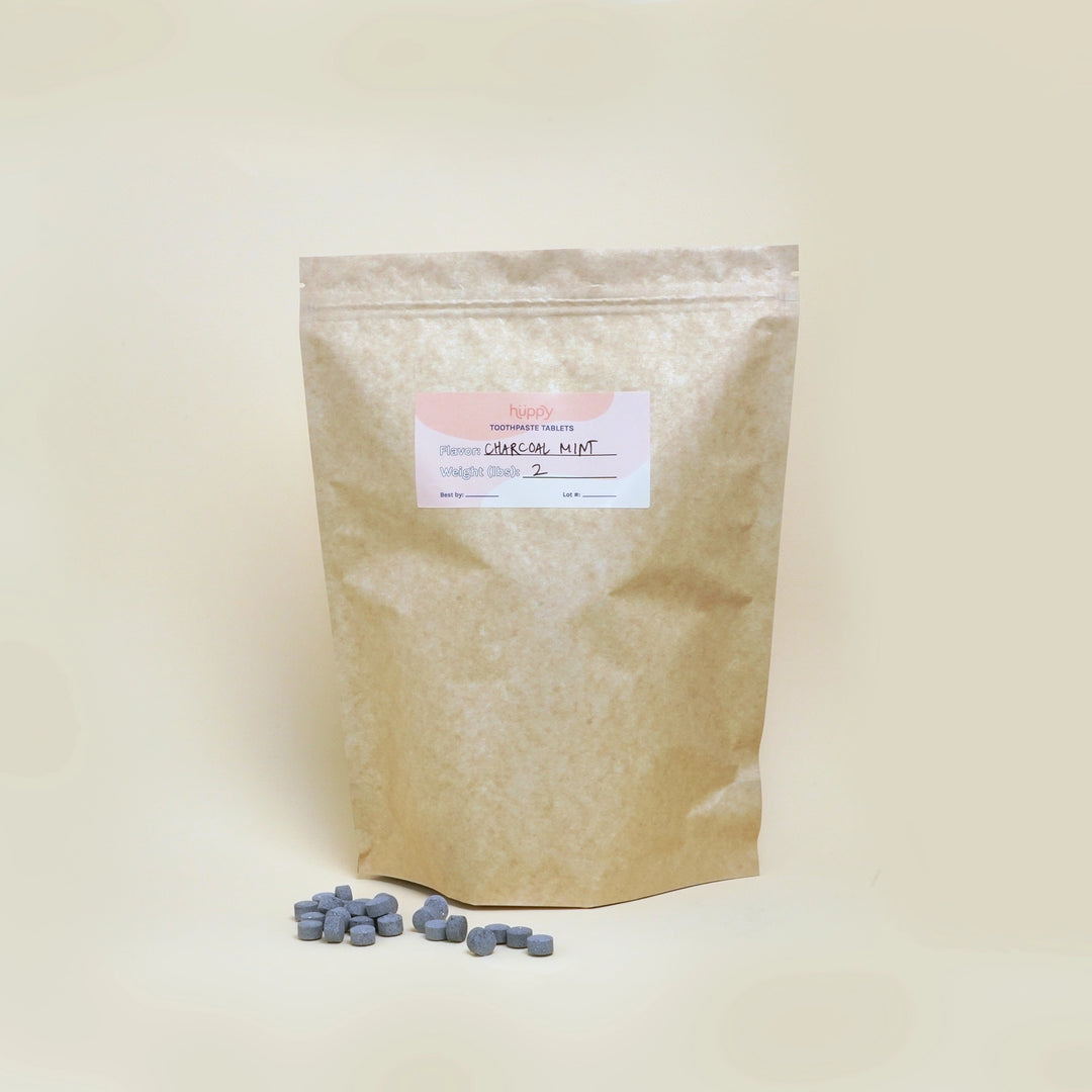 Fluoride Free Toothpaste Tablets by Huppy - Bulk Refill