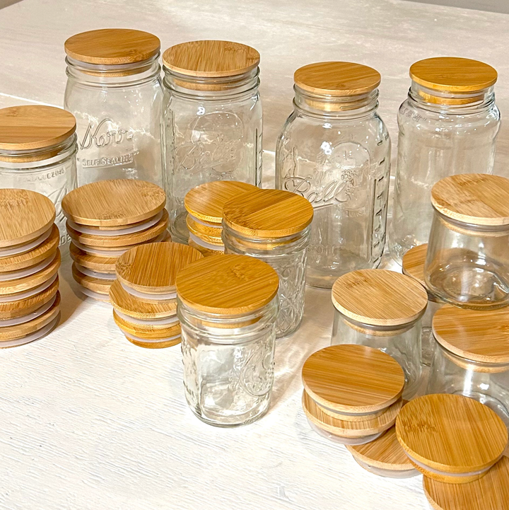 Bamboo Mason Jar Lid - Standard Size