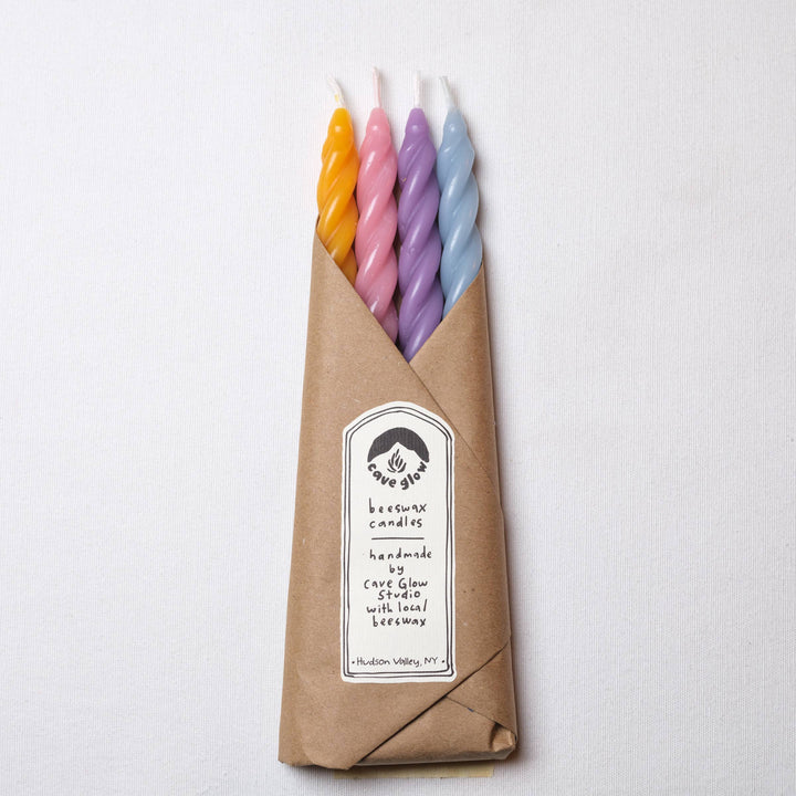 Beeswax Candles Set of 4 - Multi Color