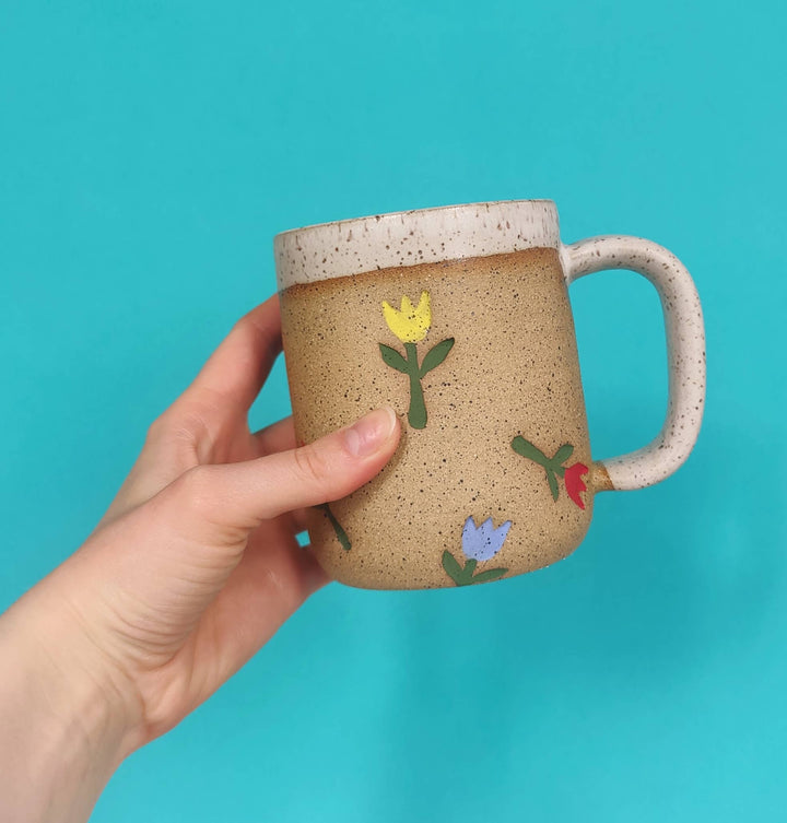 Handmade Tulip Ceramic Mug