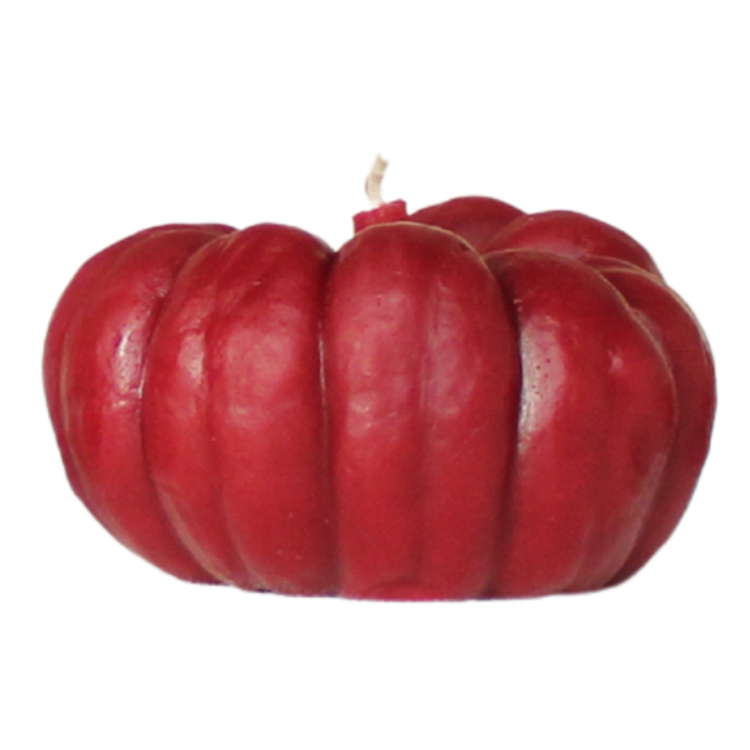 Pomegranate Pumpkin Beeswax Candle - Large