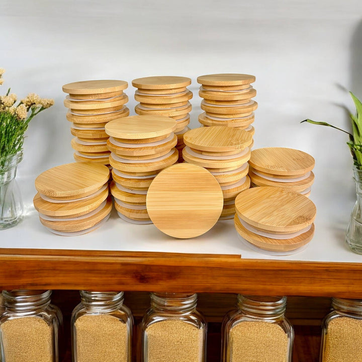 Bamboo Mason Jar Lid - Standard Size