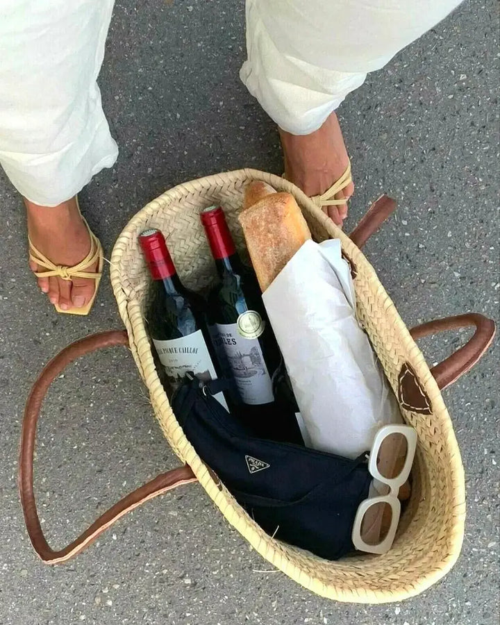 French Market Basket Bag