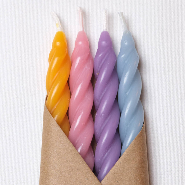 Beeswax Candles Set of 4 - Multi Color