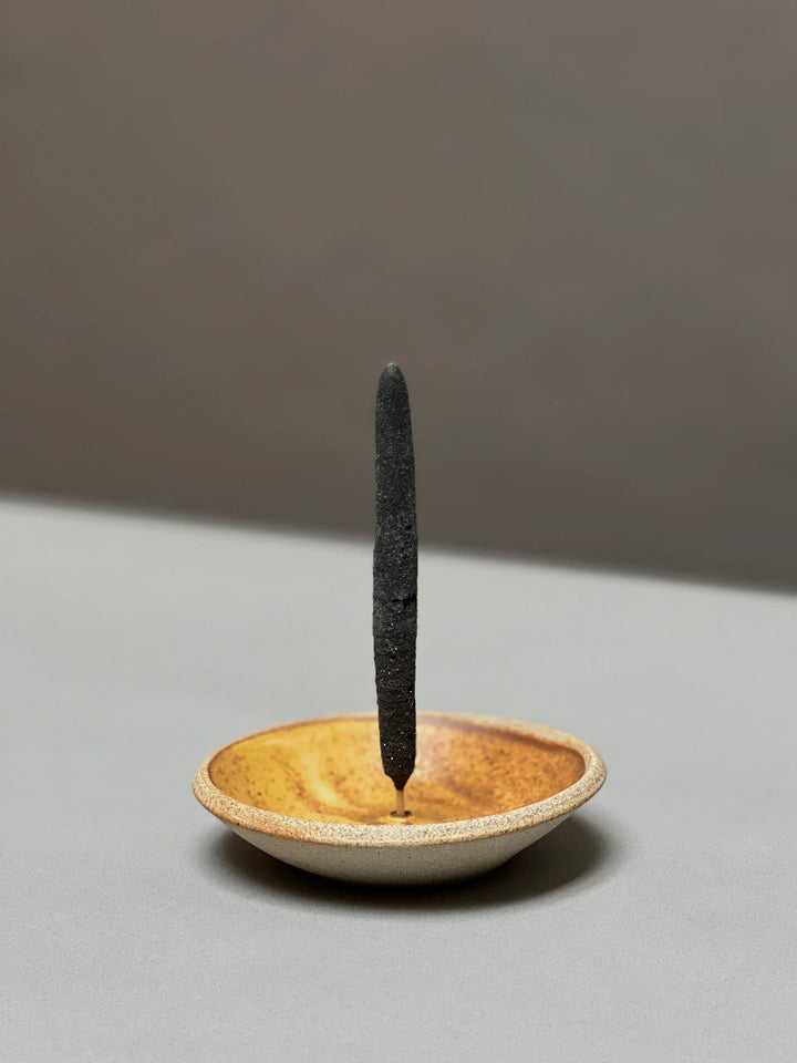Stoneware Incense Holder - Yellow