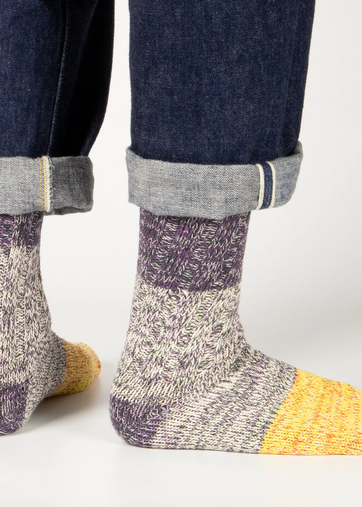 Charlie Recycled Cotton Collection - Blackberry & Sunshine Yellow