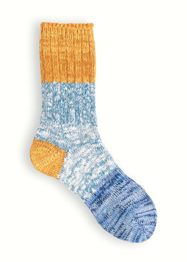 Charlie Cotton Collection - Blue & Mustard