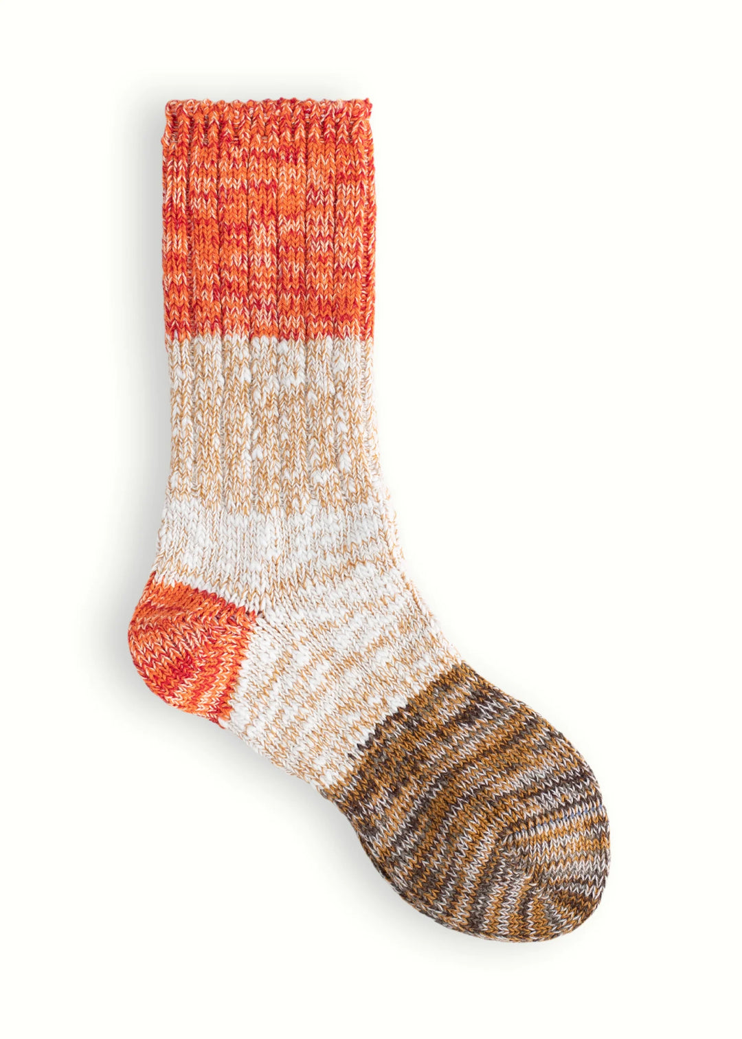 Charlie Recycled Cotton Collection - Brown & Red Socks