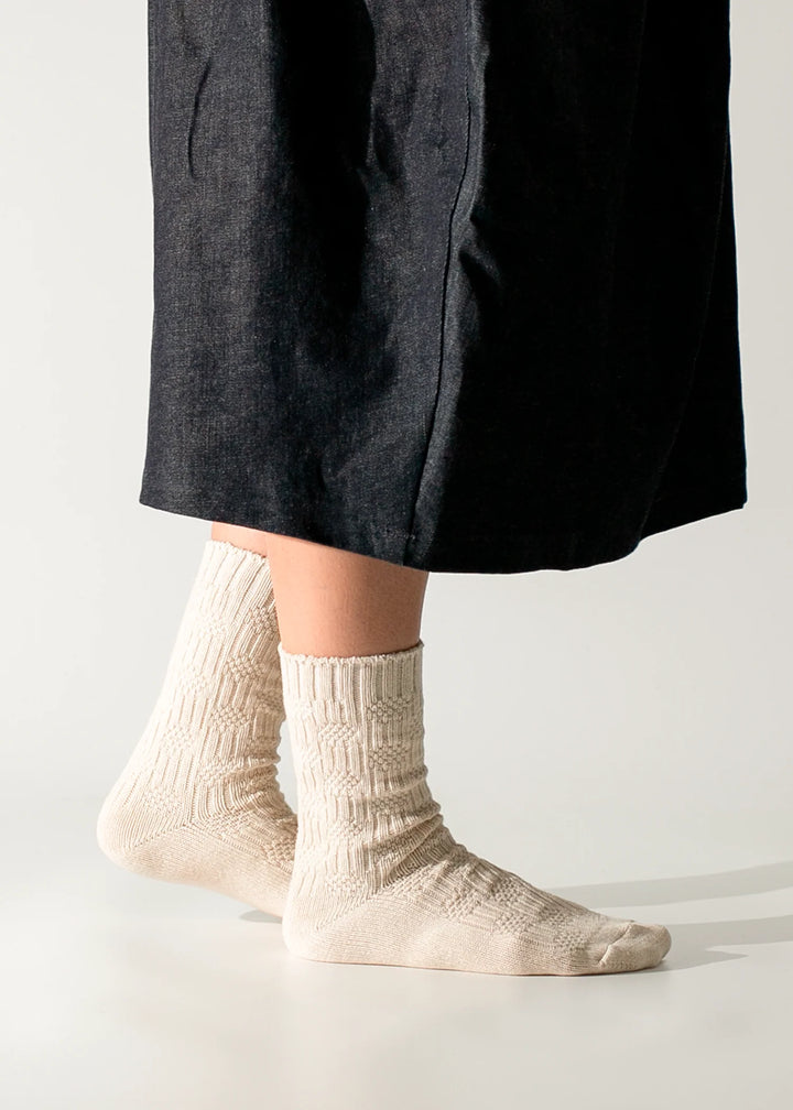 Link Collection - Duo Raw White Socks