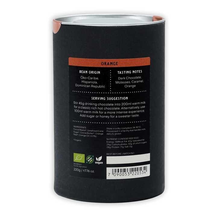 Organic Drinking Chocolate Dark Orange 70%