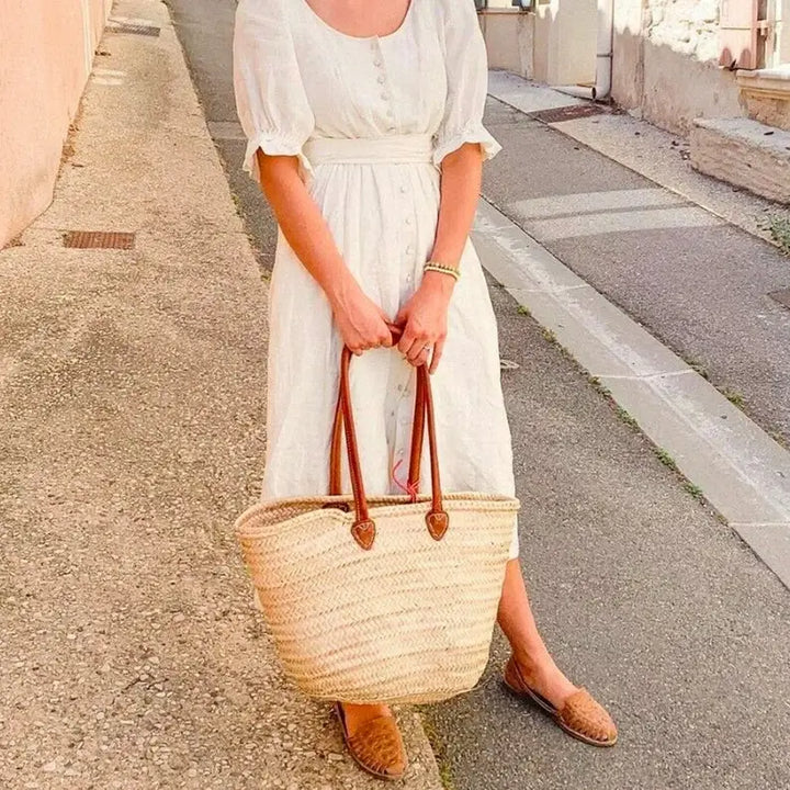 French Market Basket Bag