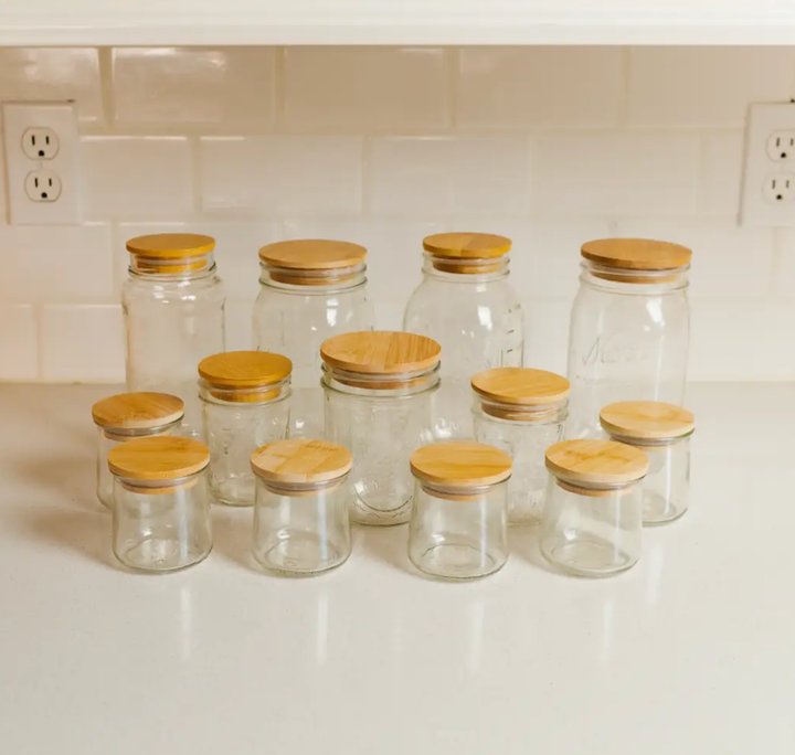 Bamboo Mason Jar Lid - Standard Size