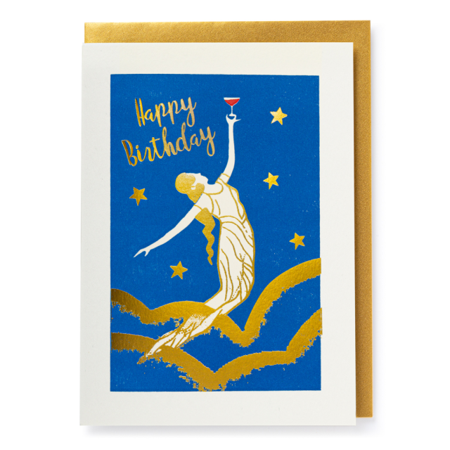 Lady Birthday Greeting Card