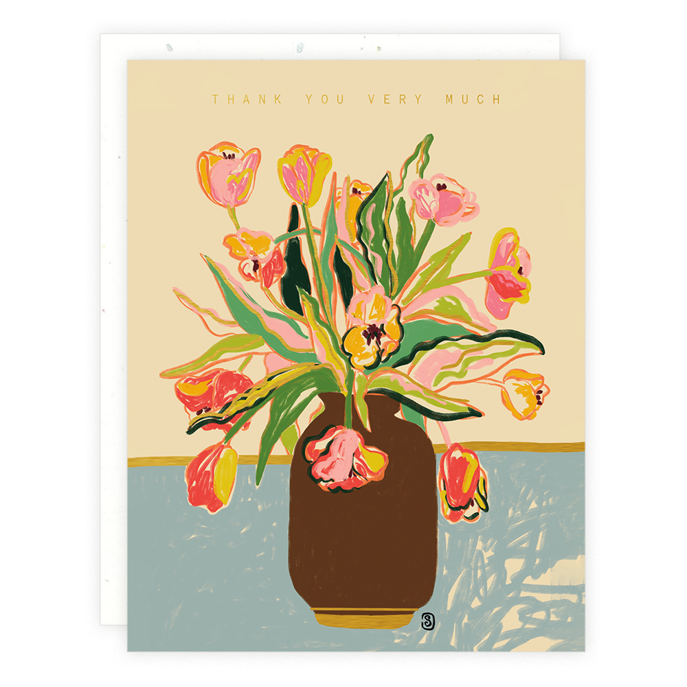 Thank You Very Much Bouquet Greeting Card