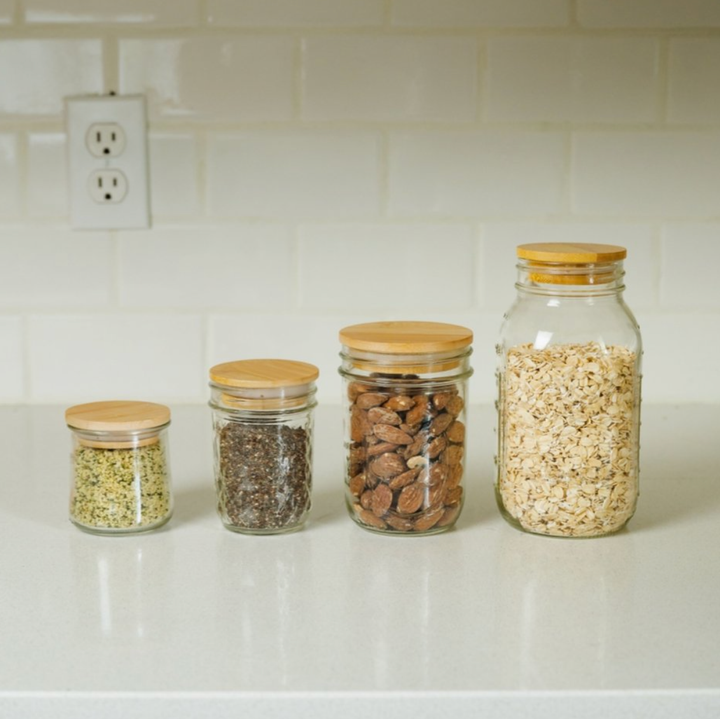Bamboo Mason Jar Lid - Standard Size