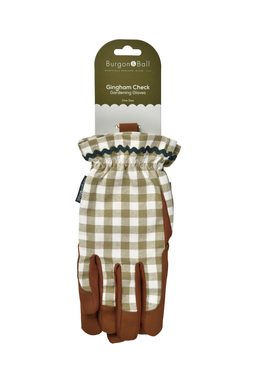 Colour Collection Gloves - Olive Check