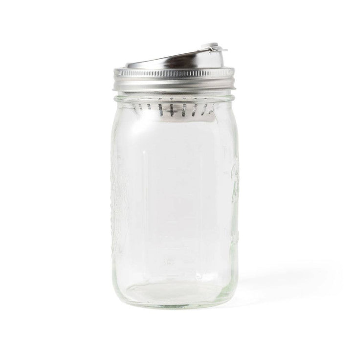 Jarware Stainless Steel Drink Lid for Wide Mouth Mason Jar