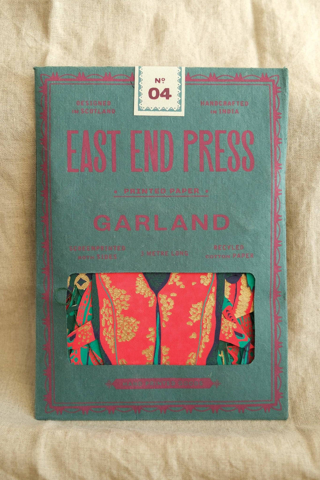 Insect Sewn Paper Garland