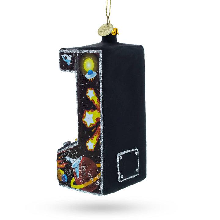 Arcade Game Machine Glass Ornament