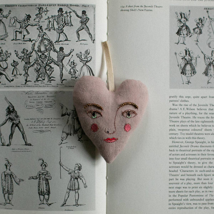 Handsome Heart Lavender & Cotton Ornament