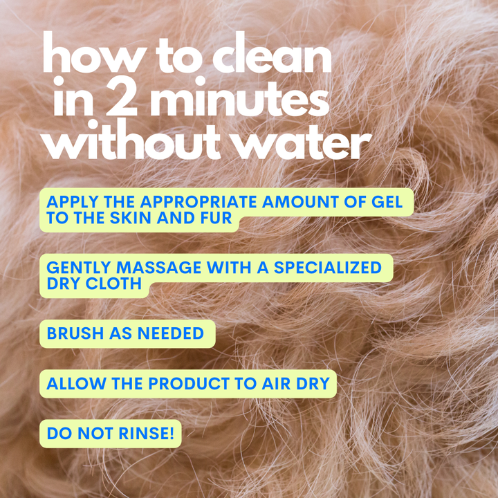 One Two Clean - Dog Cleansing Gel No-Rinse 98% Natural