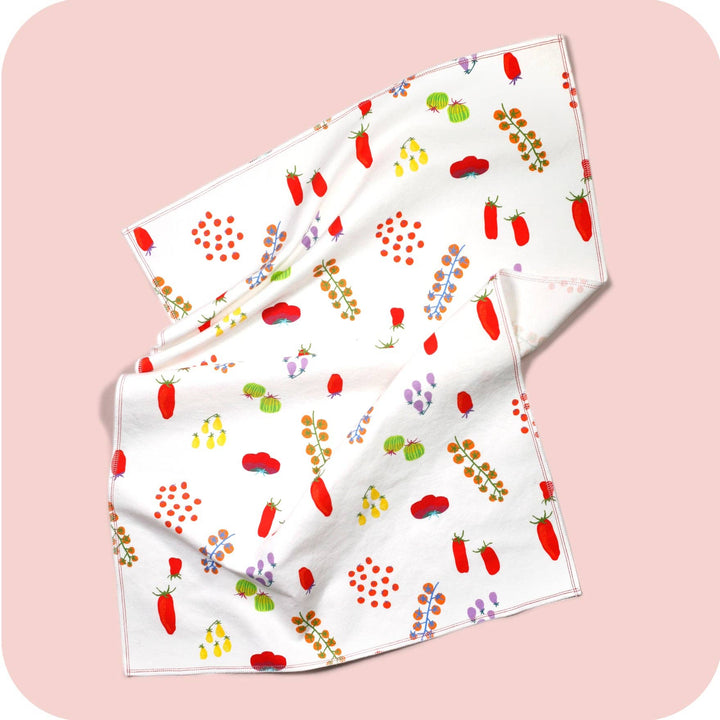 Tutti Tomati - Linen & Cotton Blend Tea Towel