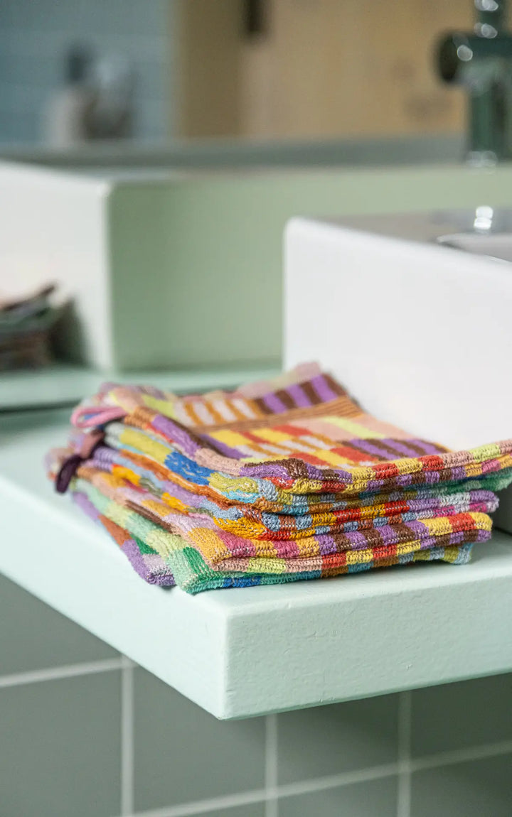 Wash Glove Trio #121 Tulip Quilt