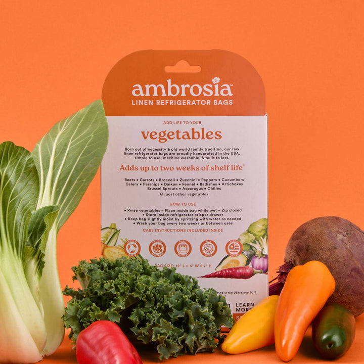 The Vegetable Bag – Reusable Linen Produce Bag