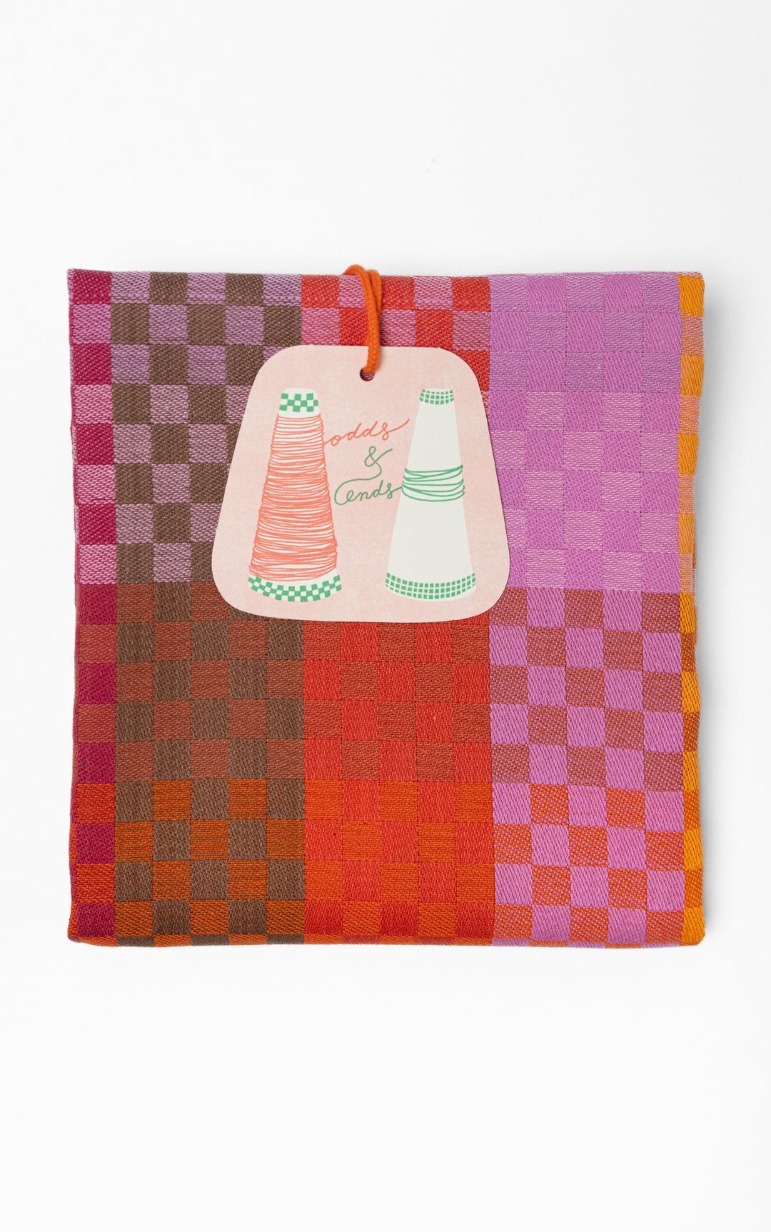Odds & Ends Checkered Tea Towel #136A