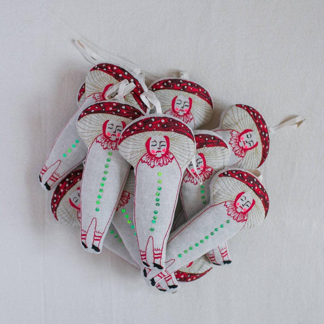 Baby Mushroom Lavender & cotton Filled Ornament