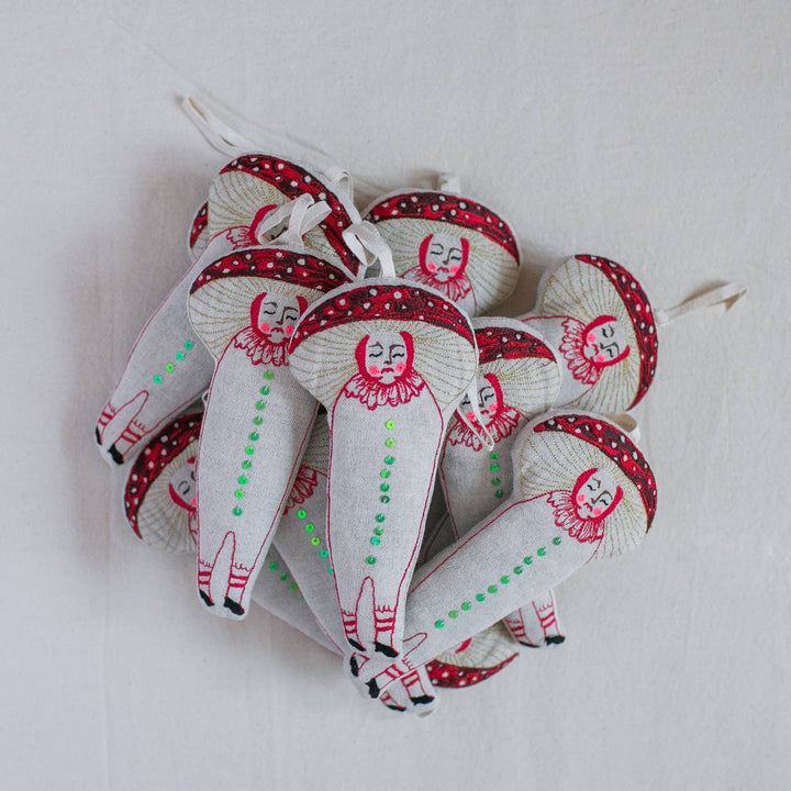 Baby Mushroom Lavender & cotton Filled Ornament