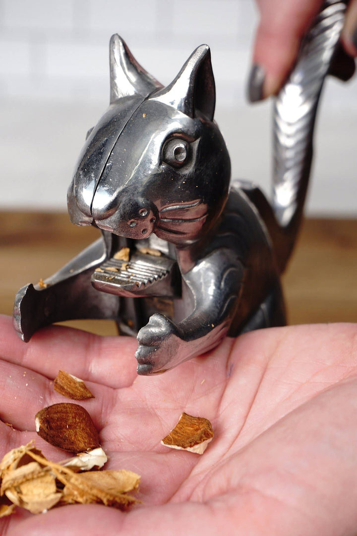 Aluminum Nutty Squirrel Nutcracker