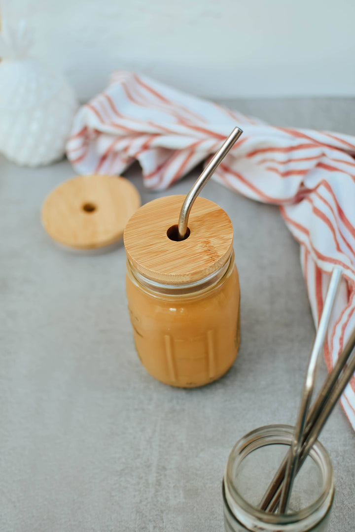 Bamboo Jar Straw Lid - Multi Sizes