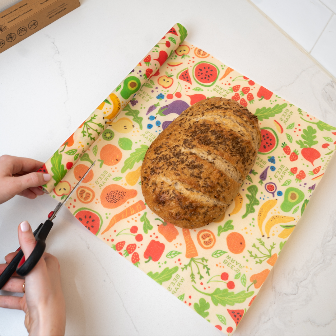 Bee's Wrap Cut-to-Size Roll - Garden Party print