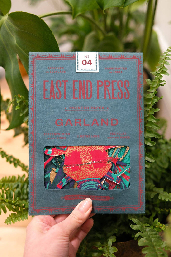 Insect Sewn Paper Garland