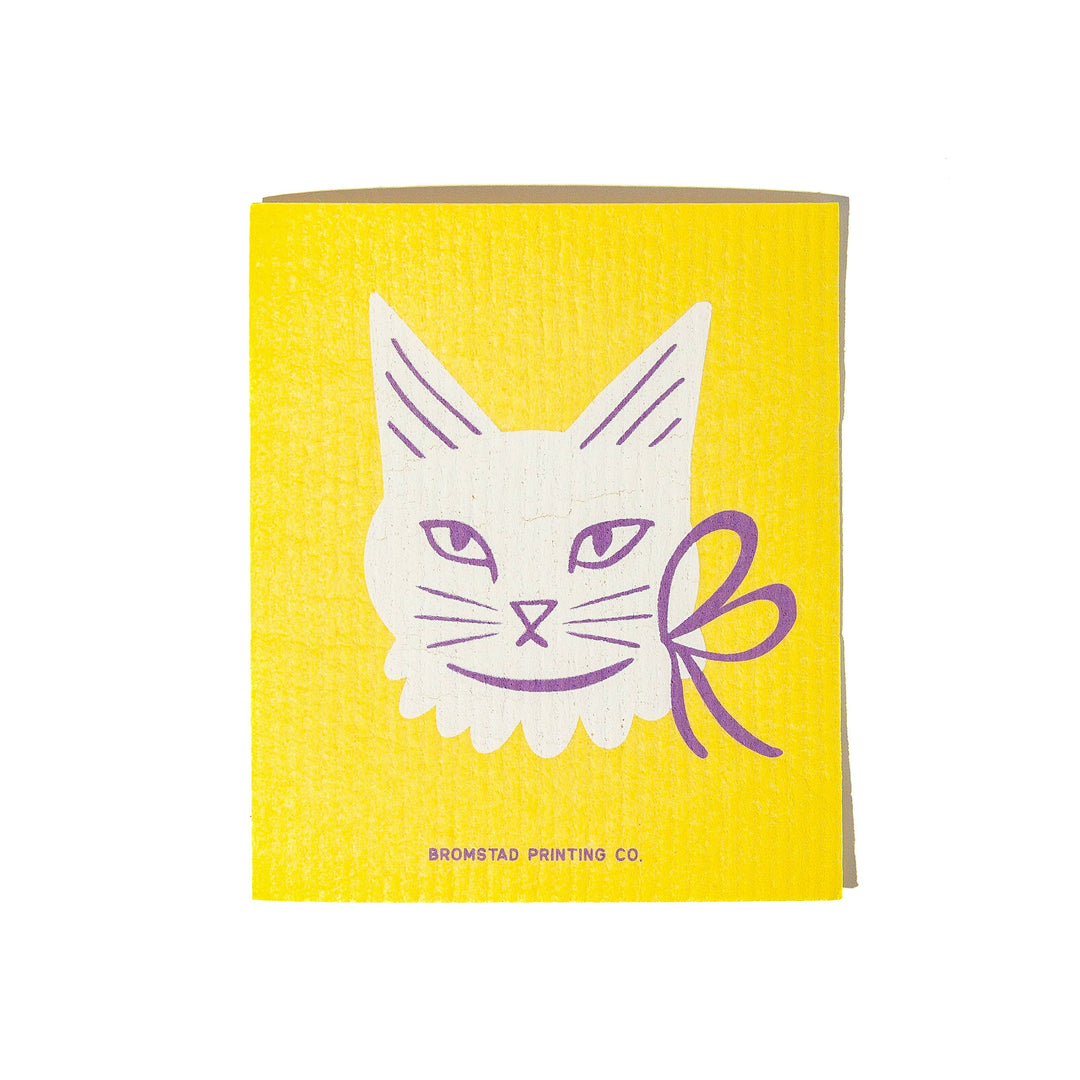 Ribbon Cat - Swedish Dishcloth