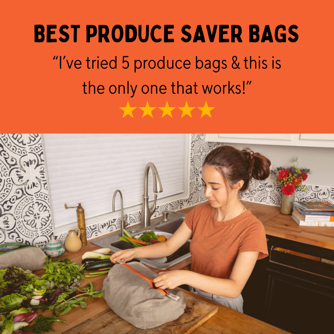 The Vegetable Bag – Reusable Linen Produce Bag