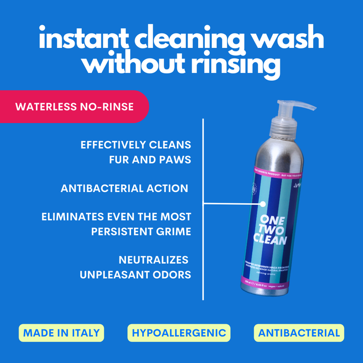 One Two Clean - Dog Cleansing Gel No-Rinse 98% Natural