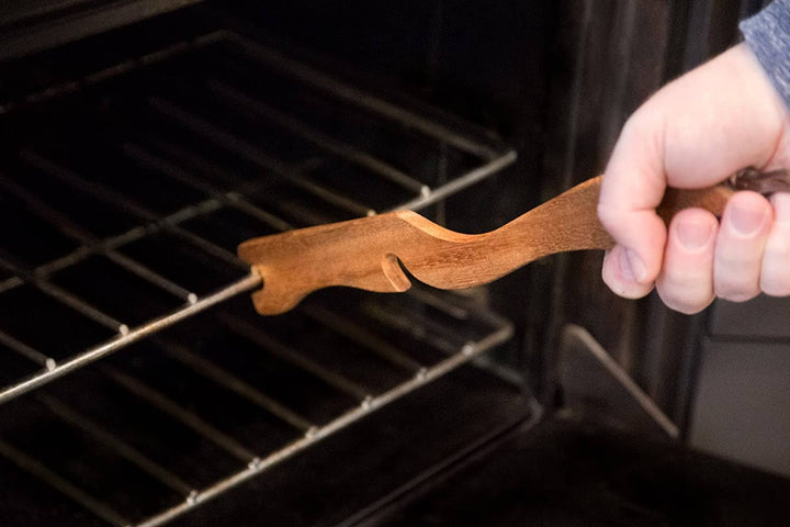 Oven Rack Push/Pull, Acacia Wood, 13"