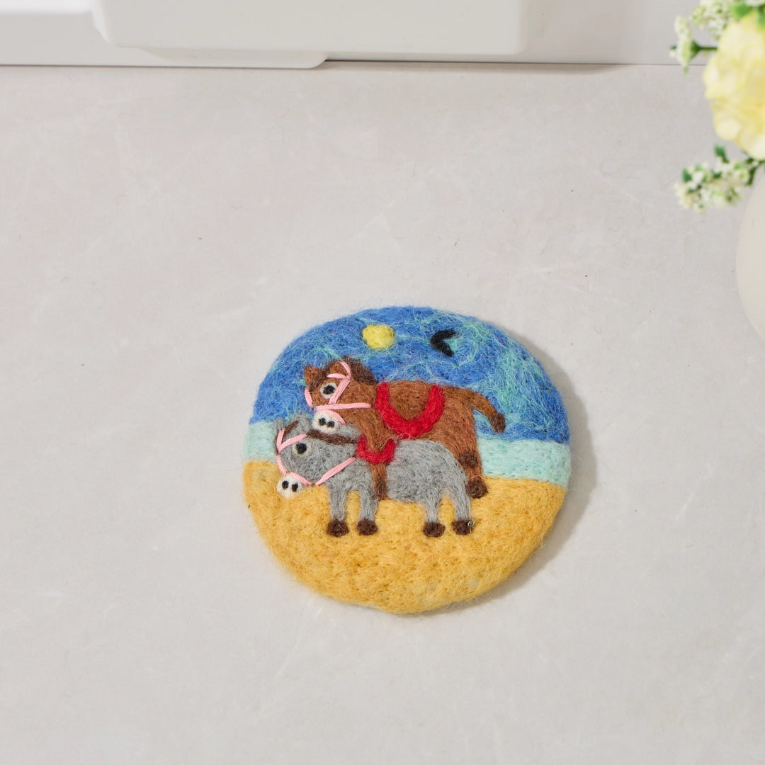 Handmade Wool Coaster - Farm Collection
