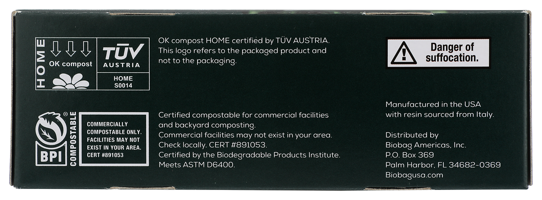 100% Compostable 3-Gallon Food Waste Bag