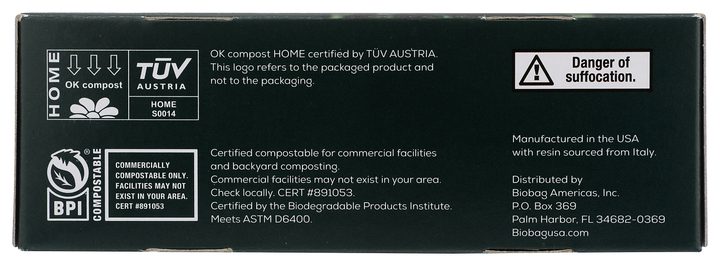 100% Compostable 3-Gallon Food Waste Bag