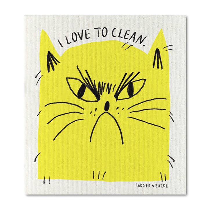 "I Love to Clean" Swedish Cloth