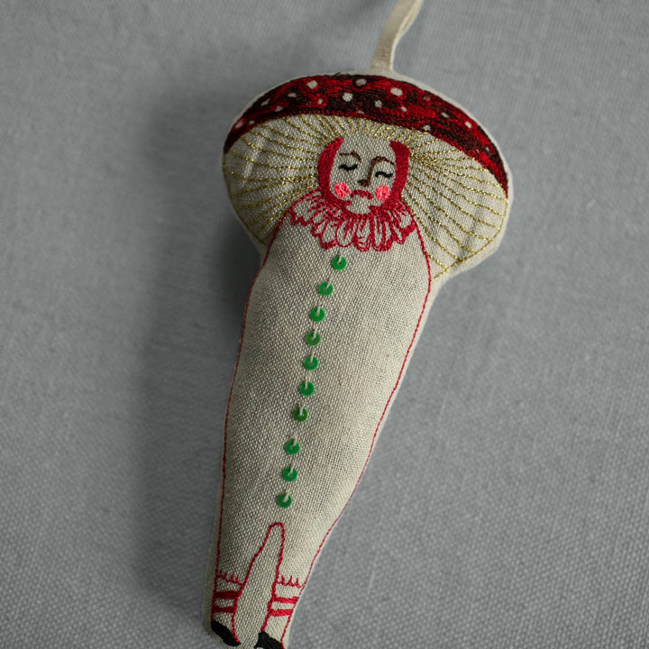 Baby Mushroom Lavender & cotton Filled Ornament