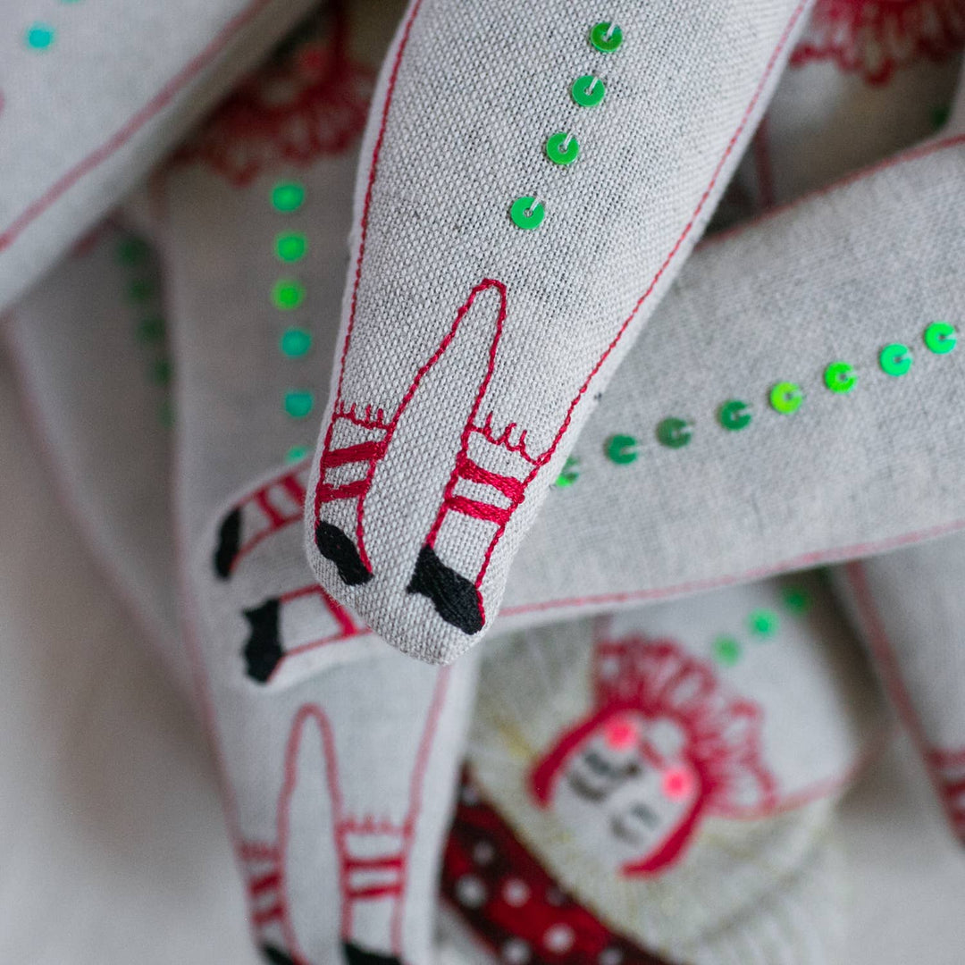Baby Mushroom Lavender & cotton Filled Ornament