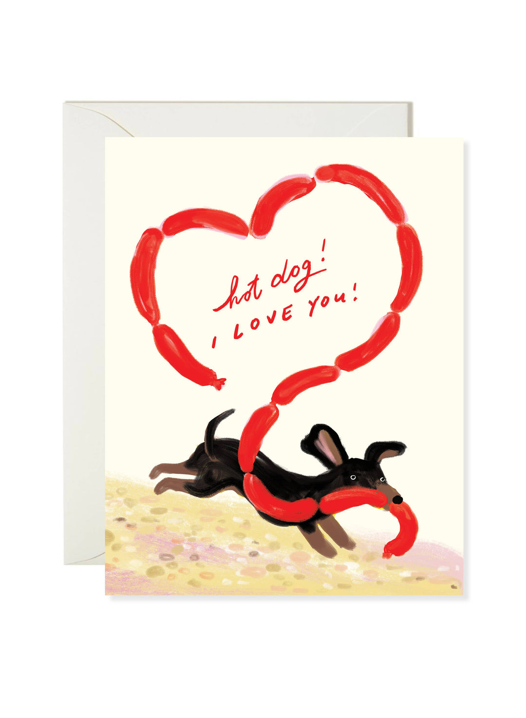 Hot Dog Love - Love Card