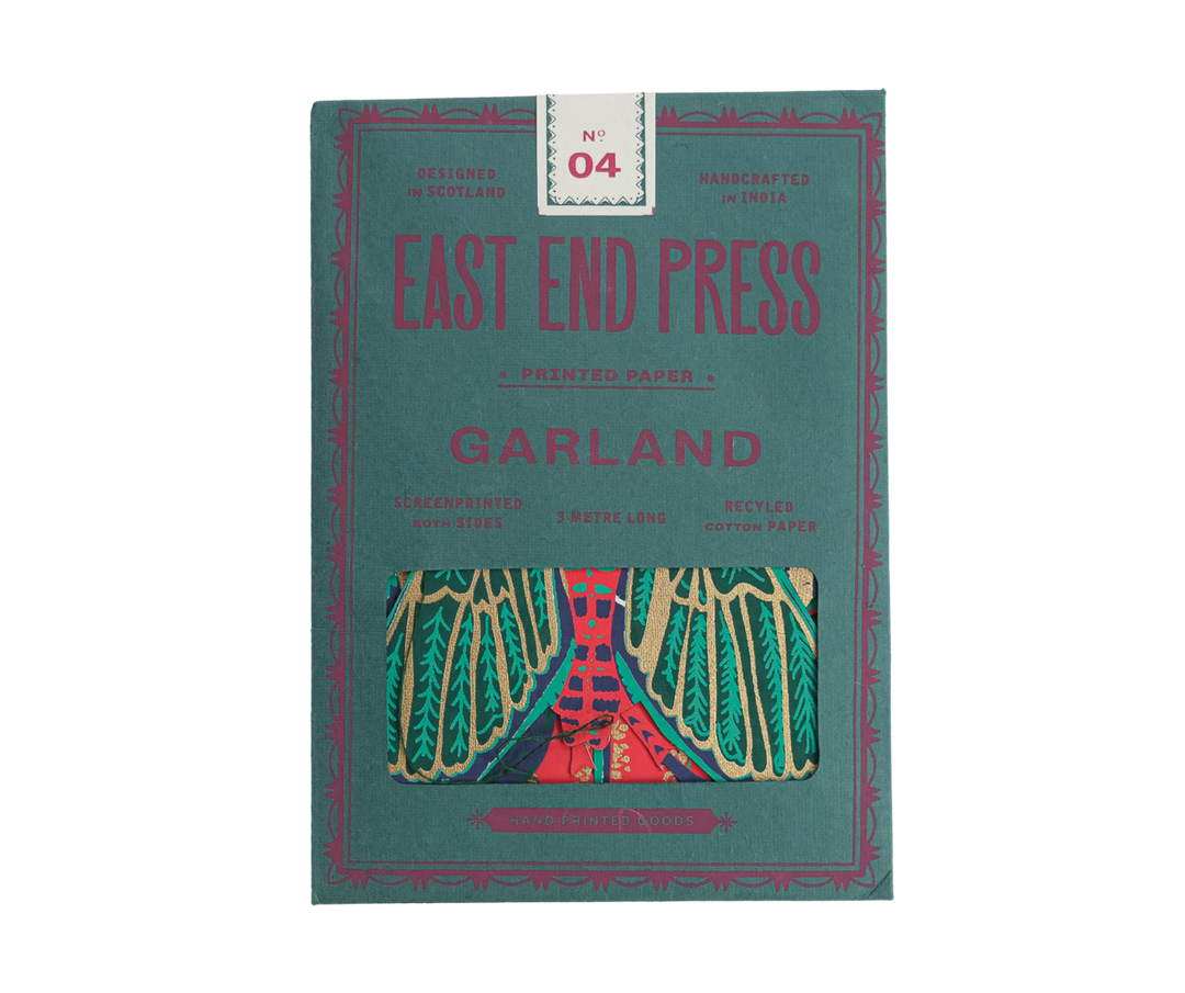 Insect Sewn Paper Garland