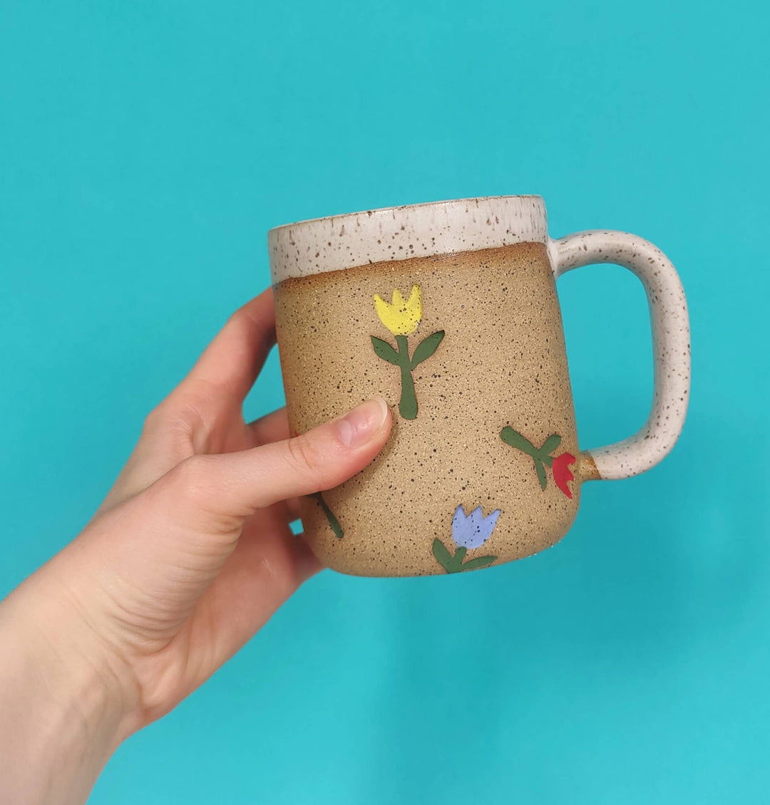 Handmade Tulip Ceramic Mug