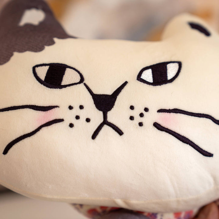 Matilda Patchwork Cat Pillow